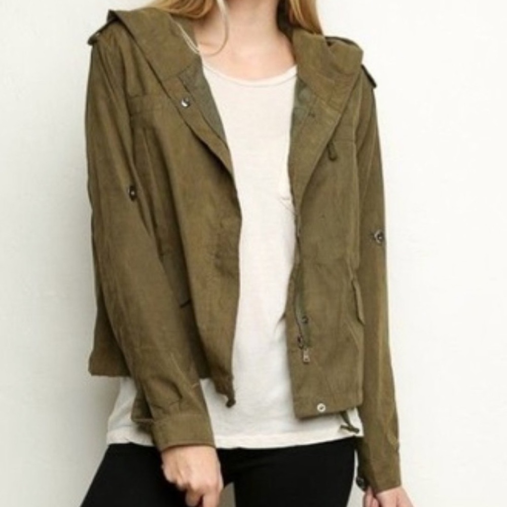 Brandy Melville Army Green Hailey Jacket
